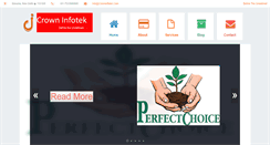 Desktop Screenshot of crowninfotek.com