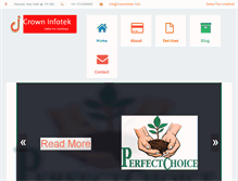 Tablet Screenshot of crowninfotek.com